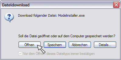 Diese Abbildung stellt die Windows-XP-Oberfläche dar und kann bei anderen Betriebssystemen etwas anders aussehen